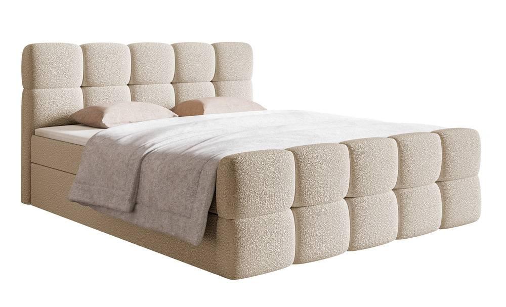 NADUVI Collection Chloe boxspring bouclé met opbergruimte 140 x 200cm | 
