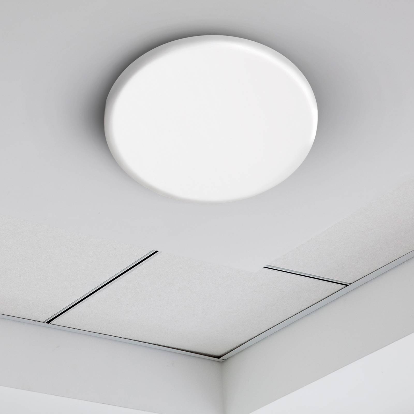 Naeve Leuchten Näve LED inbouwlamp Suma, Ø 15,5 cm, wit, dimbaar, IP44