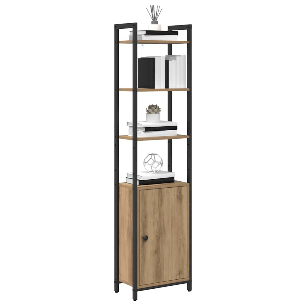 vidaXL Boekenkast Artisan Eiken 40 x 24 x 161 cm Bewerkt hout