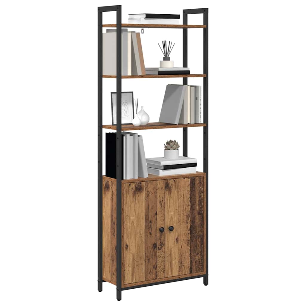 vidaXL Boekenkast Oud Hout 60 x 24 x 161 cm Bewerkt hout