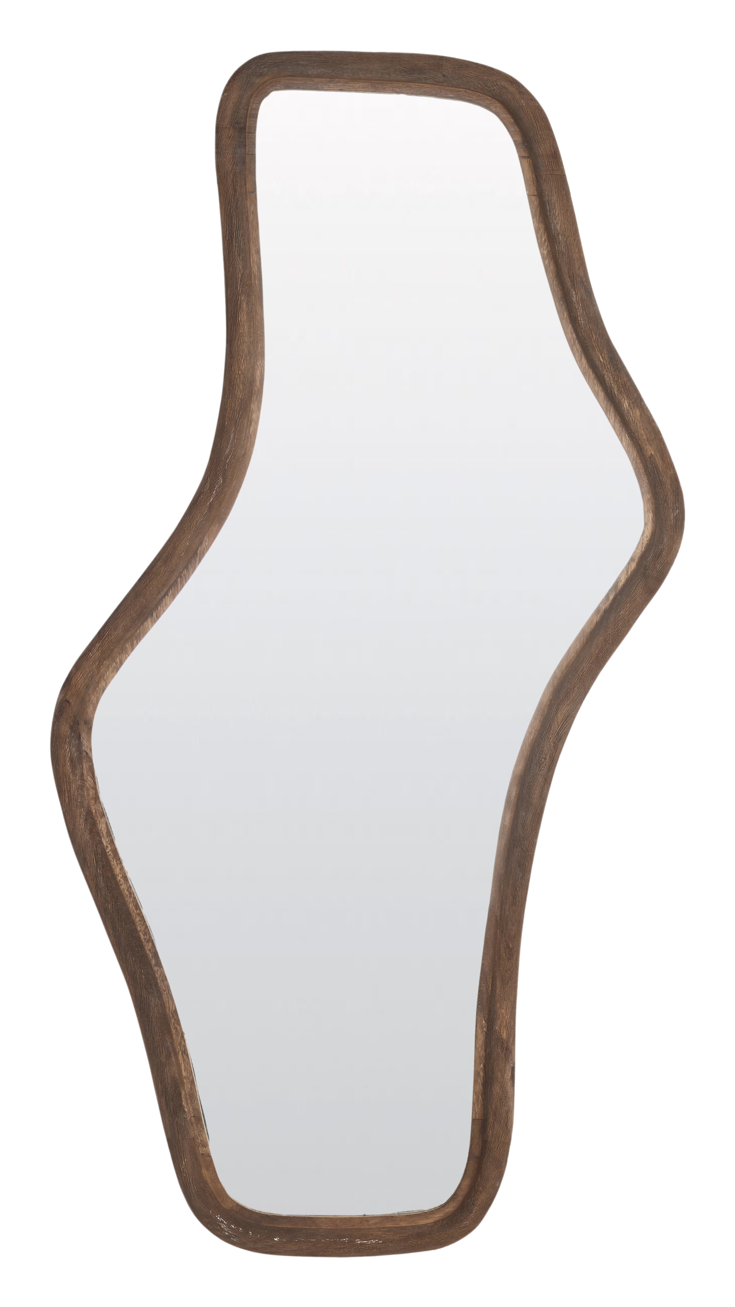 Light & Living Organische Spiegel Celano Mangohout, 121 x 62cm - Donkerbruin