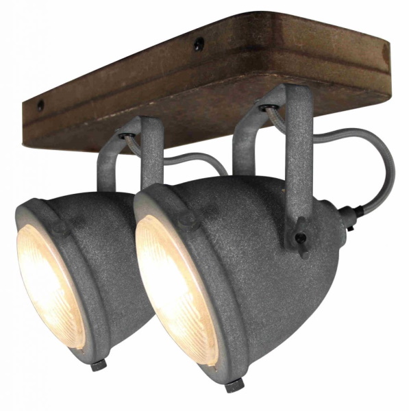 Sfeerlampen Spot Bella beton 2 lichts