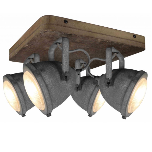 Sfeerlampen Spot Bella beton 4 lichts