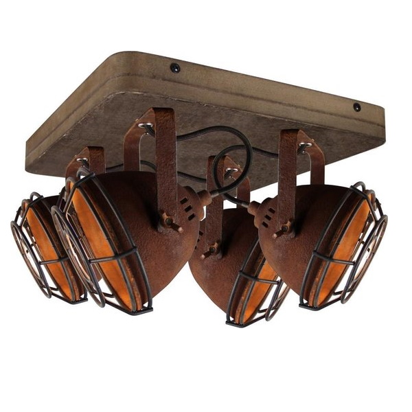 Sfeerlampen Spot Bella roest 4 lichts