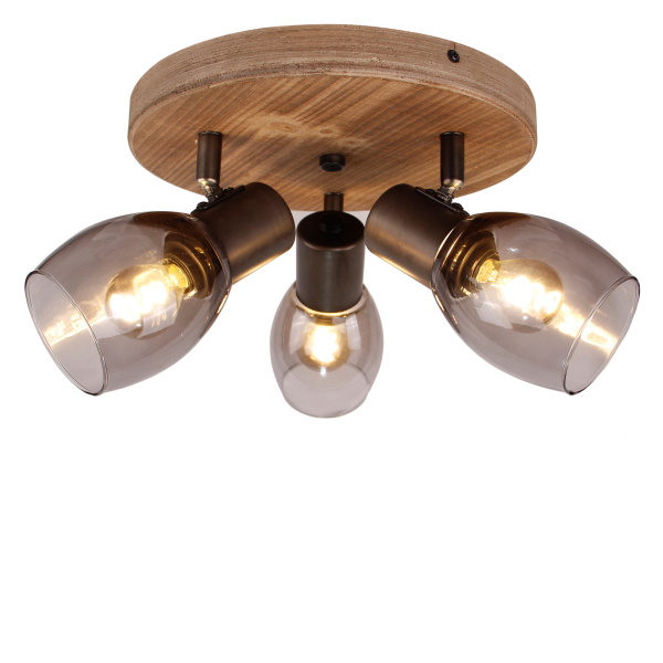 Sfeerlampen Spot Sylvie zwart 3 lichts