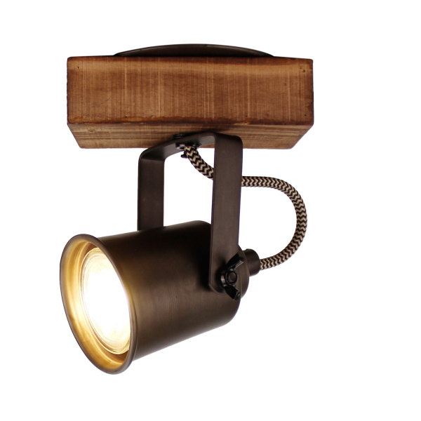 Sfeerlampen Spot Tazza zwart 1 lichts