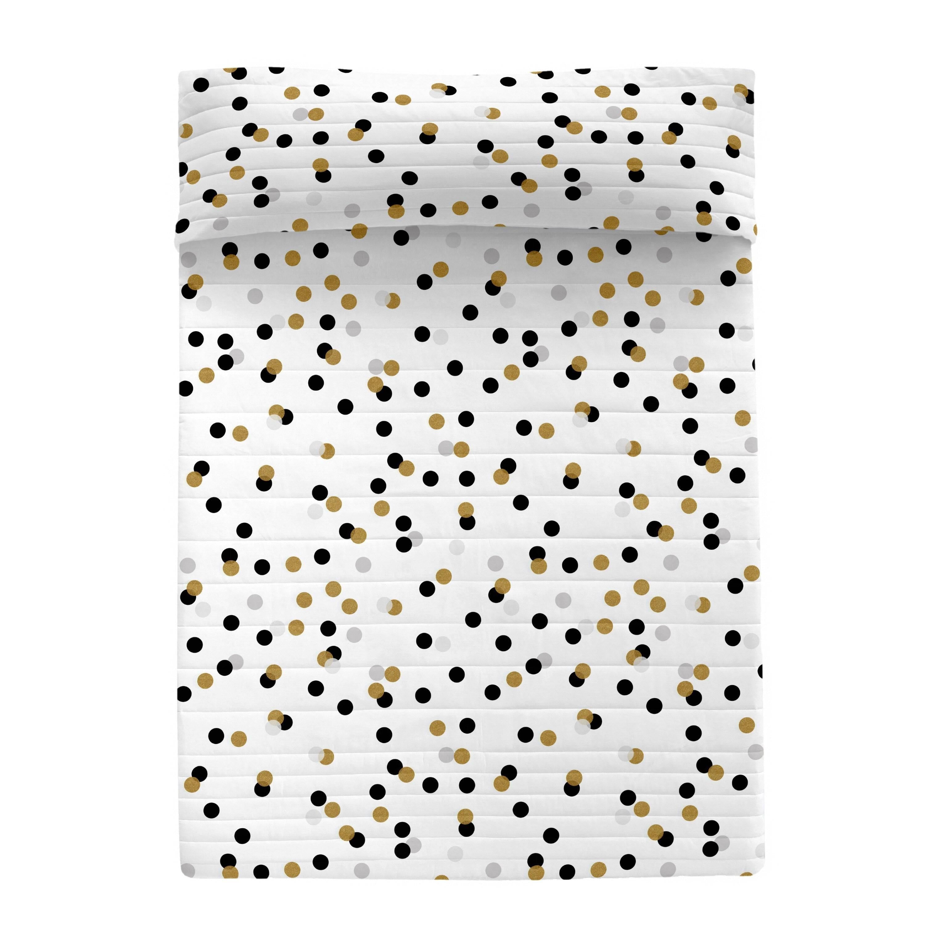 Blanc Bedsprei Golden Dots | 