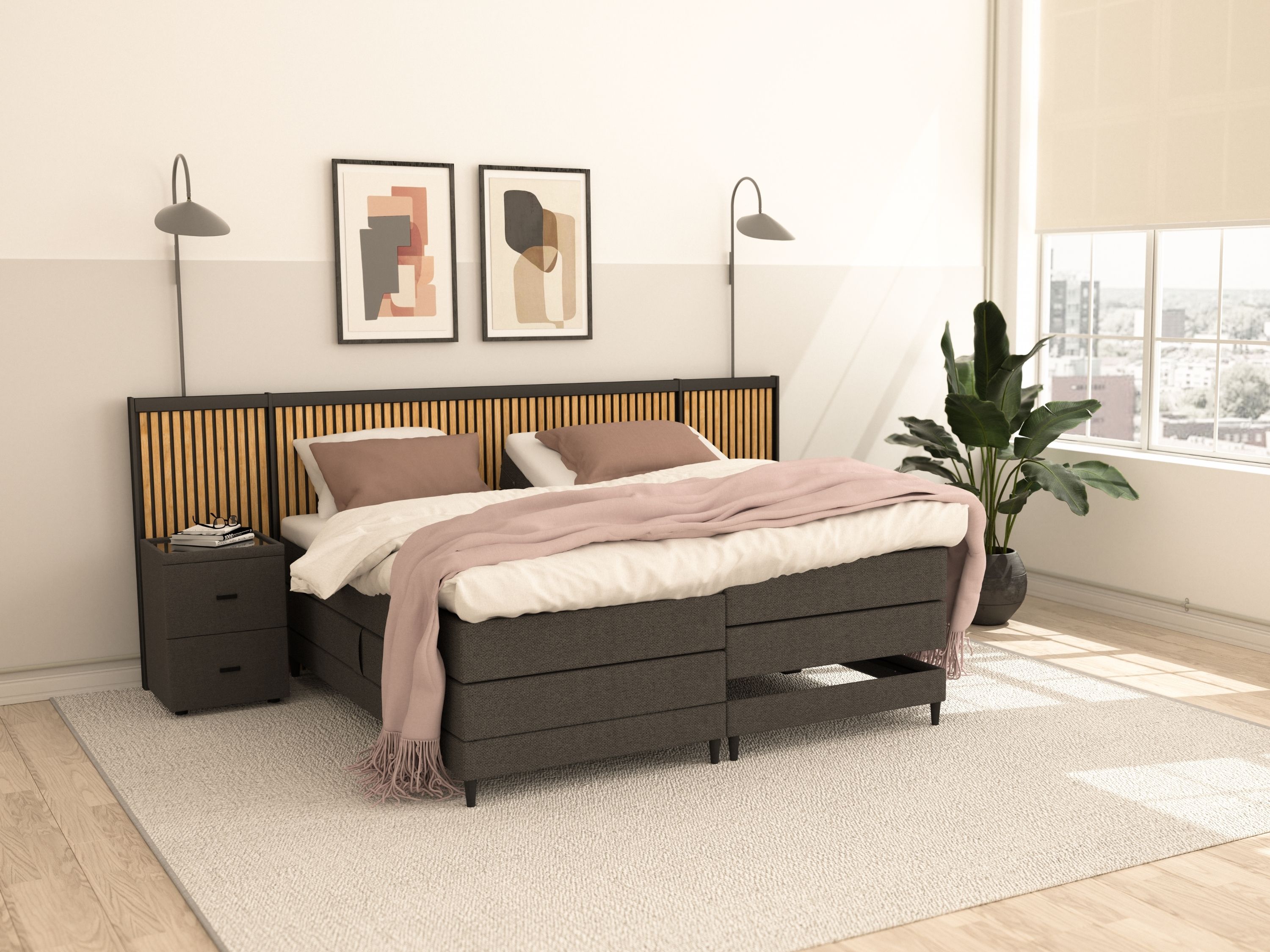 TotaalBED Boxspring Leon elektrisch