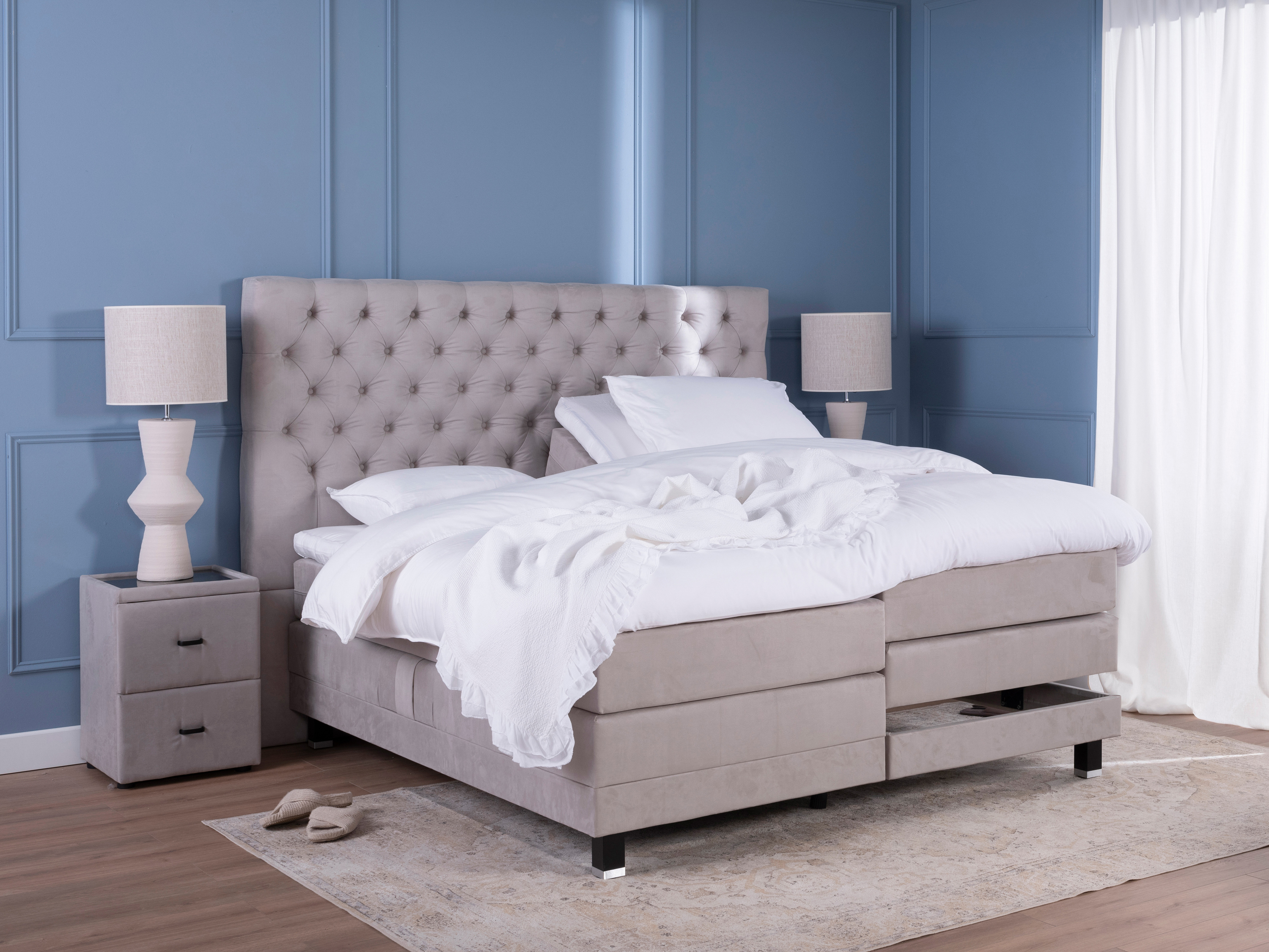 TotaalBED Boxspring Lulea elektrisch 153cm hoog