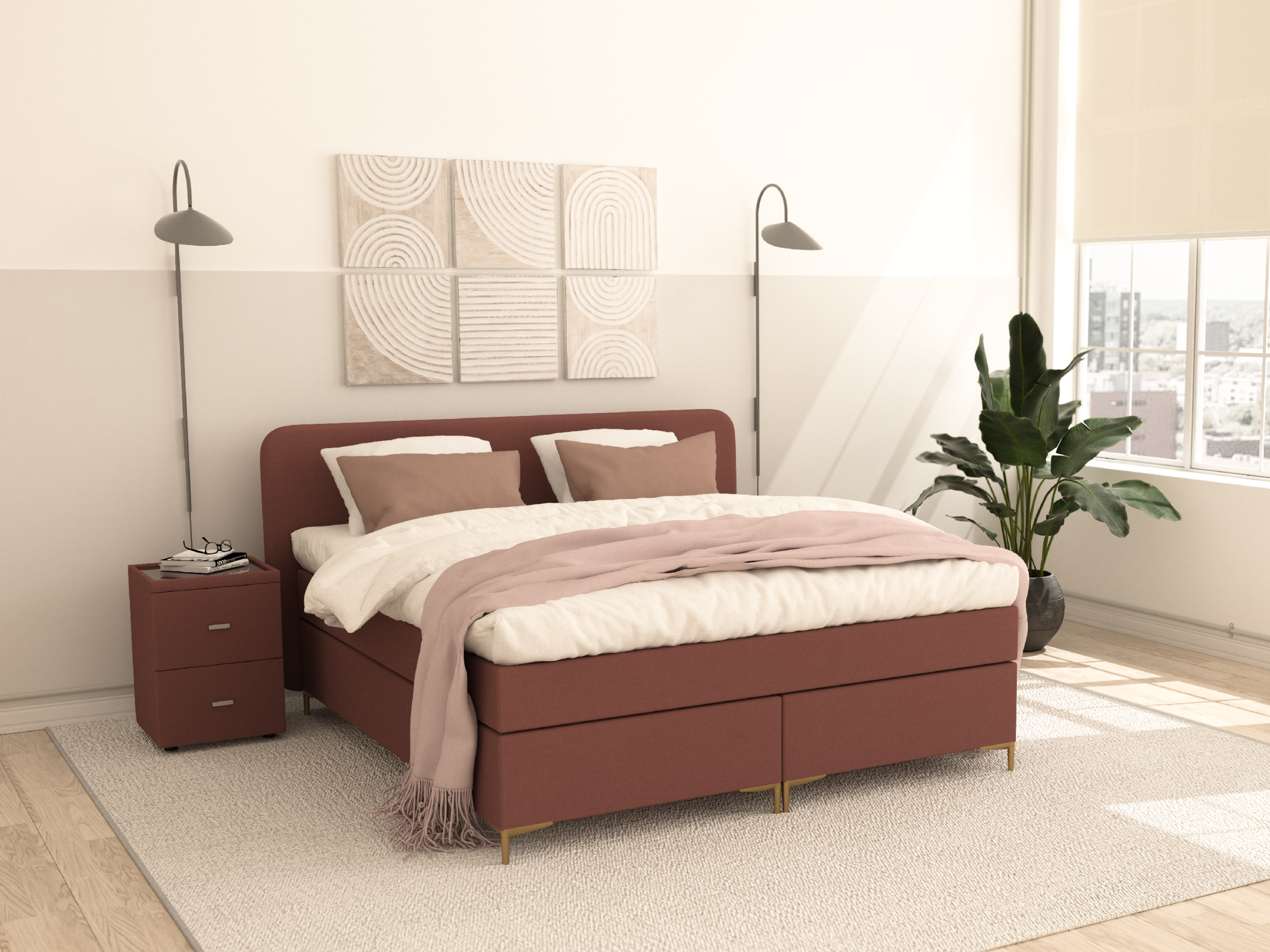 TotaalBED Boxspring Aspo vlak