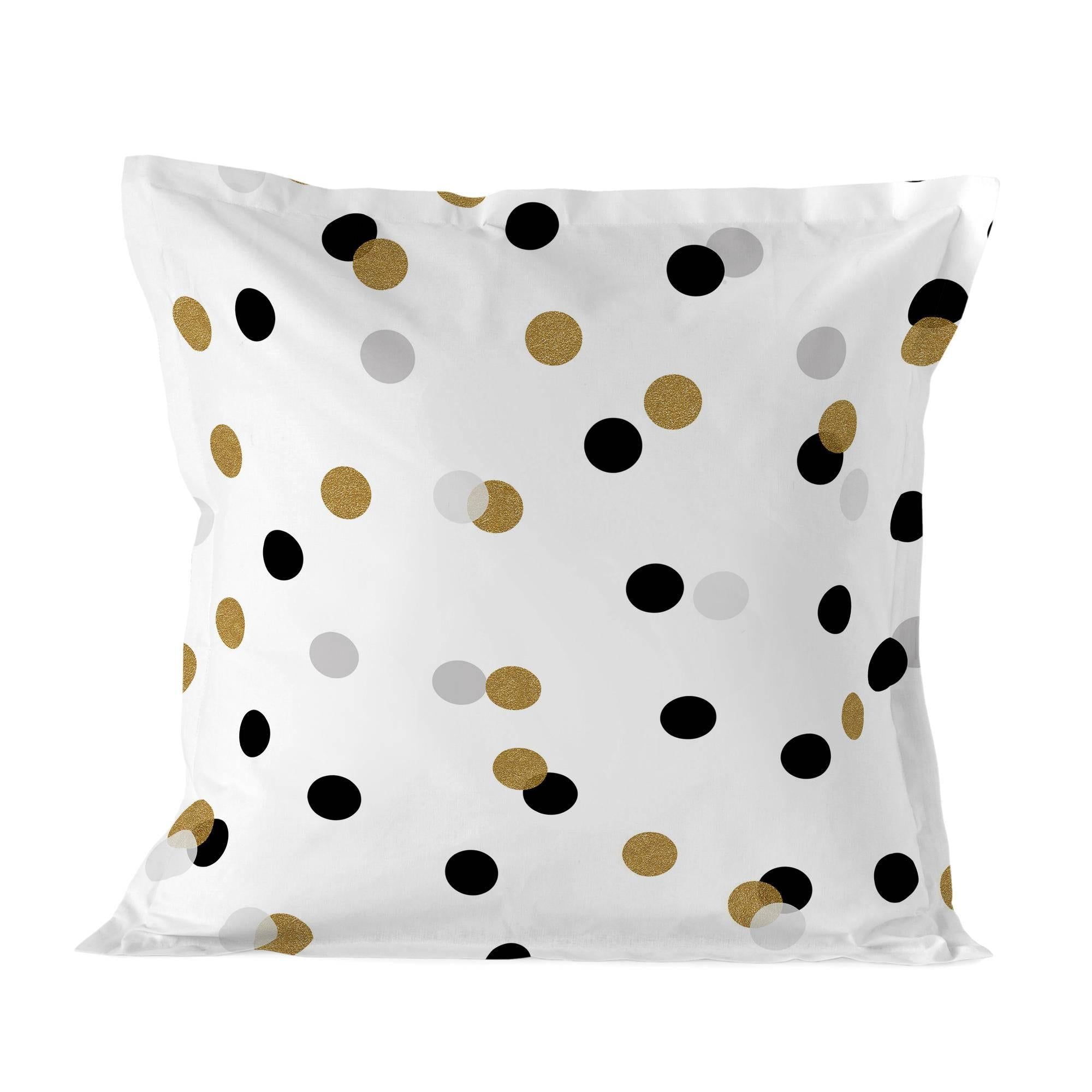 Blanc Kussensloop Golden Dots | 