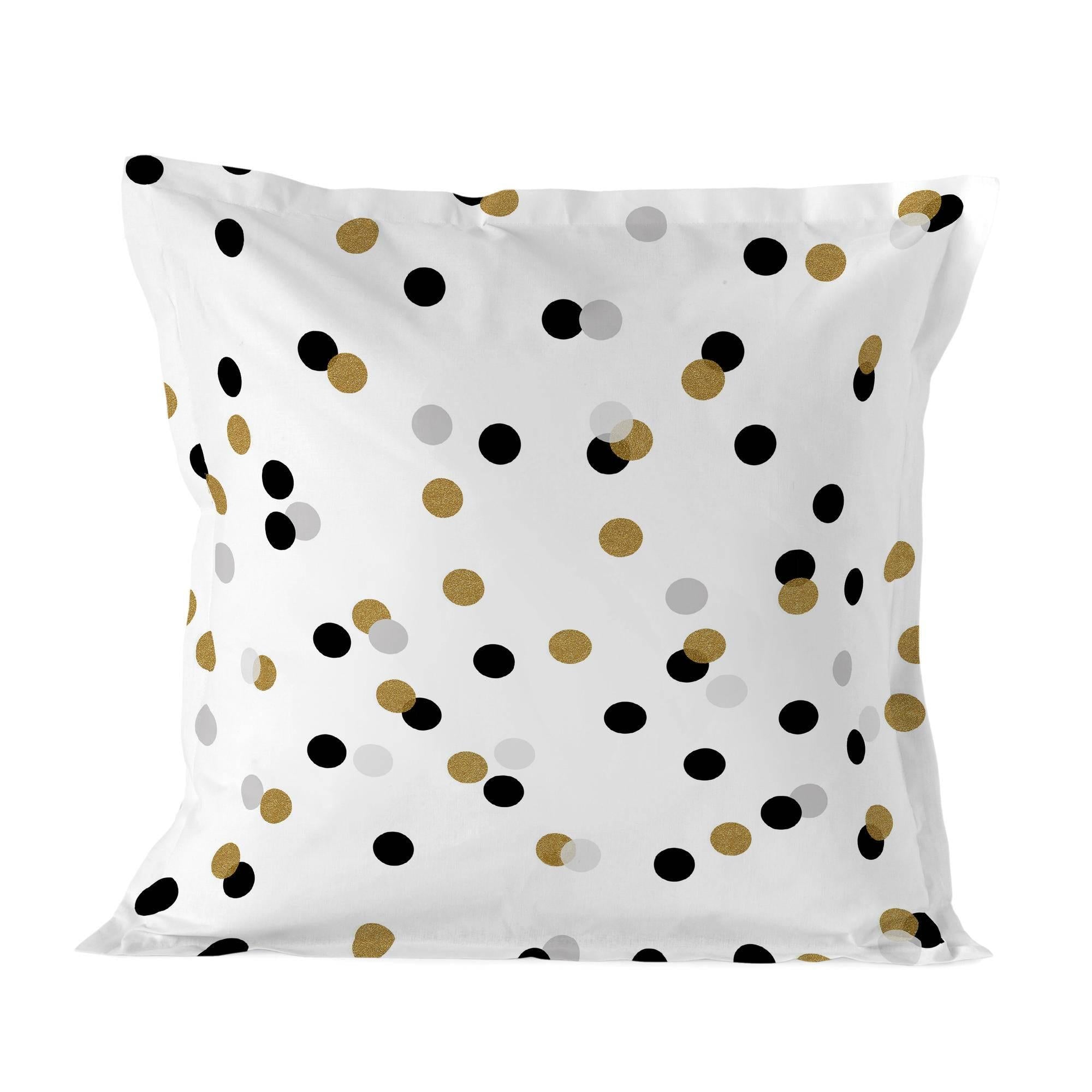 Blanc Kussensloop Golden Dots | 