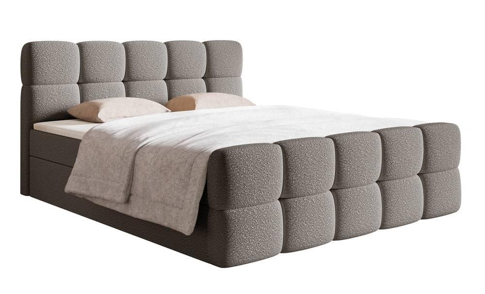 NADUVI Collection Chloe boxspring bouclé met opbergruimte 140 x 200cm | 