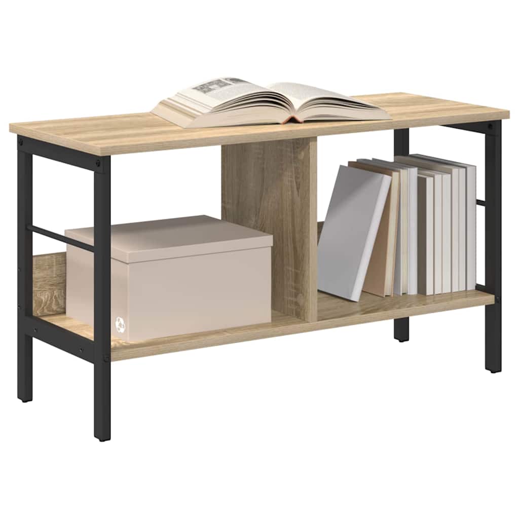 vidaXL Boekenkast Sonoma Eiken 82 x 32 x 47 cm Bewerkt hout
