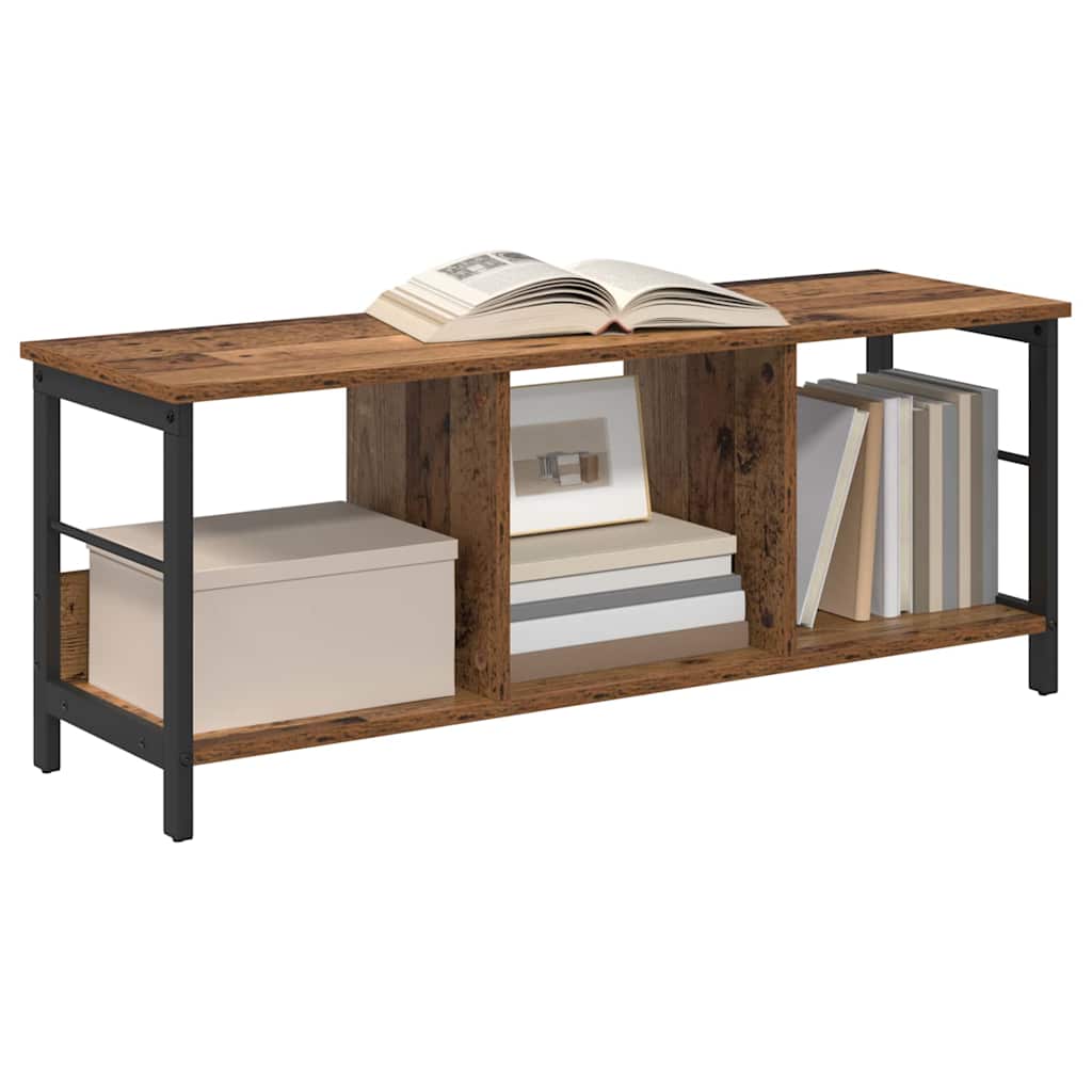 vidaXL Boekenkast Oud Hout 102 x 32 x 40,5 cm Bewerkt hout