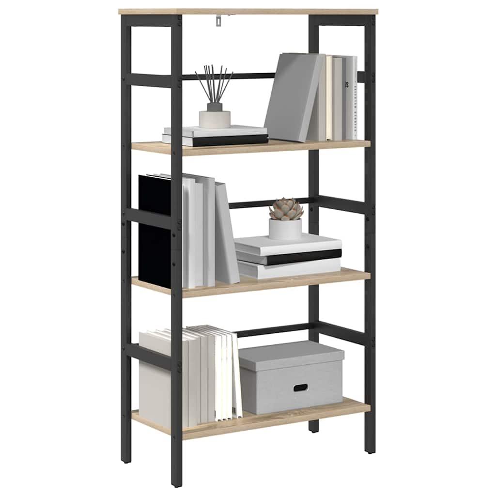 vidaXL Boekenkast Sonoma Eiken 60 x 29,5 x 115 cm Bewerkt hout