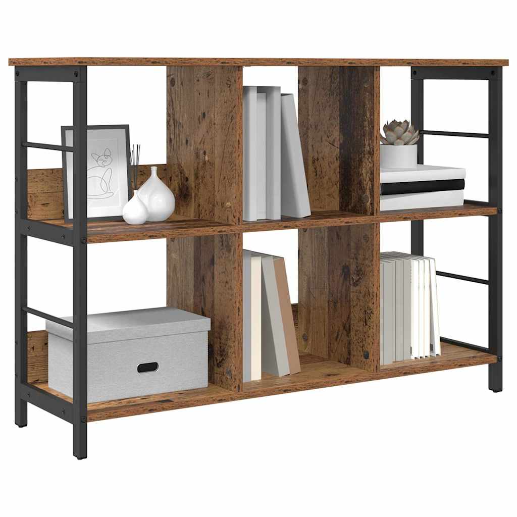 vidaXL Boekenkast Oud Hout 102 x 32 x 72,5 cm Bewerkt hout