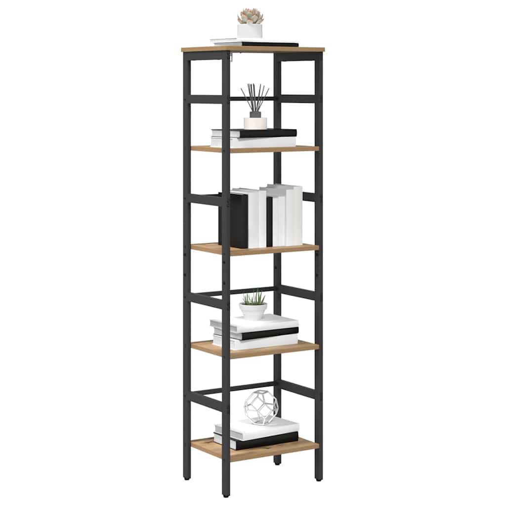 vidaXL Boekenkast Artisan Eiken 40 x 29,5 x 149 cm Bewerkt hout