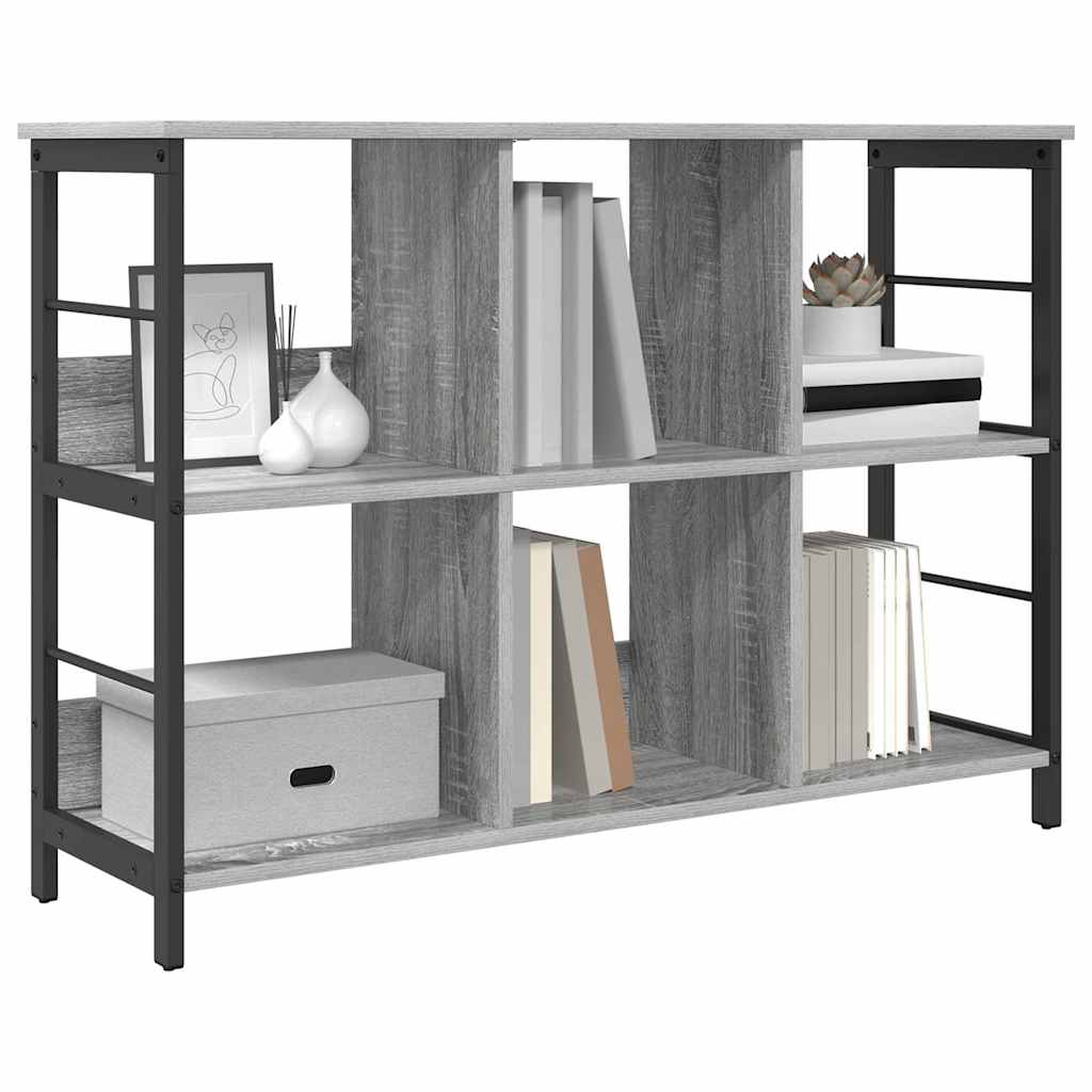 vidaXL Boekenkast Grijs Sonoma 102 x 32 x 72,5 cm Bewerkt hout