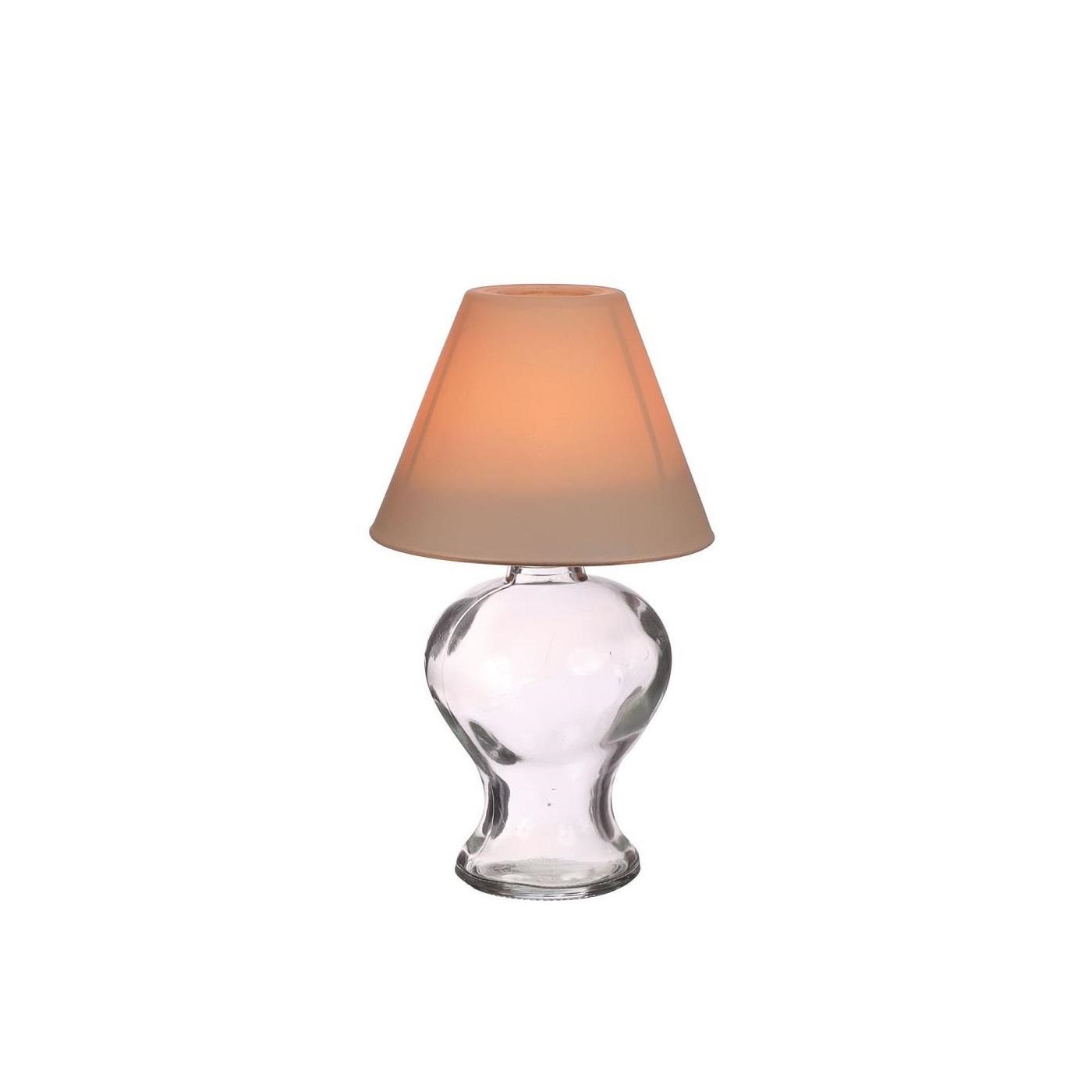 Ideas 4 seasons Glazen lamp theelichthouder beige
