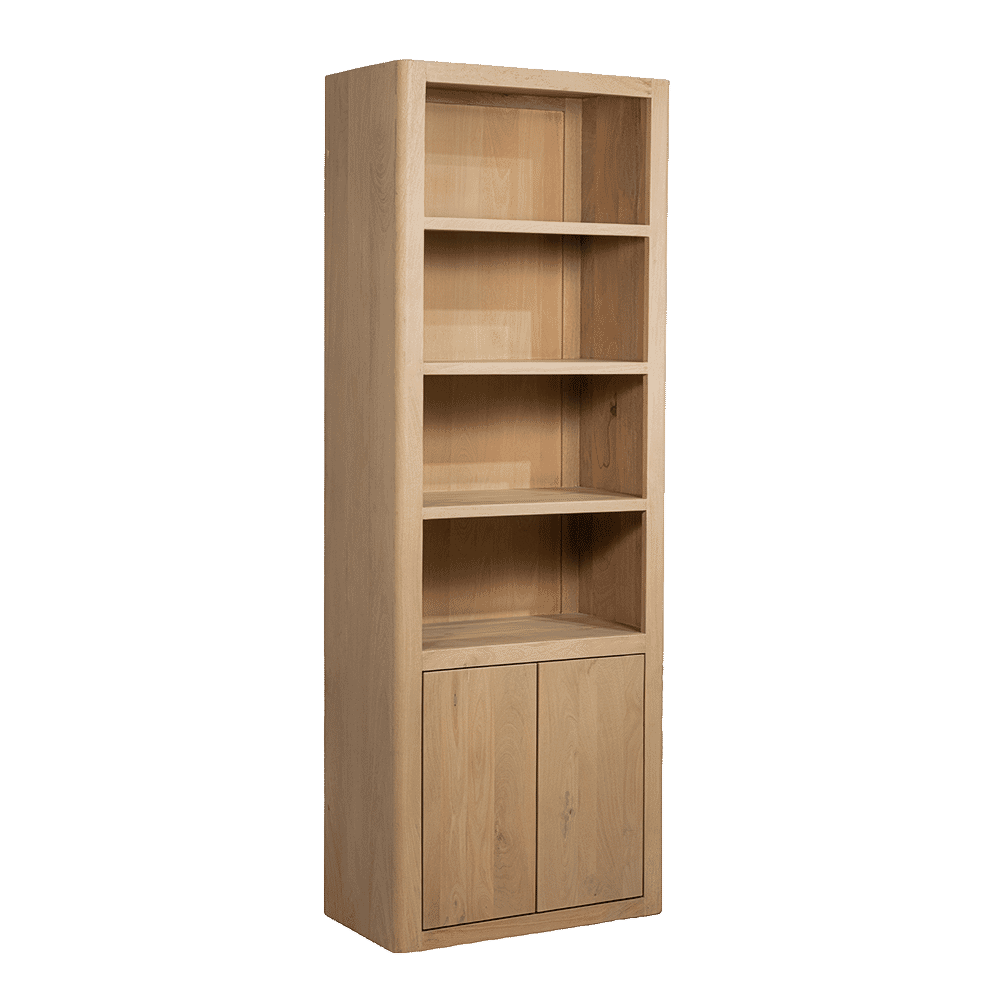 Tower Living Boekenkast Tenna Mangohout, 220 x 80cm - Naturel