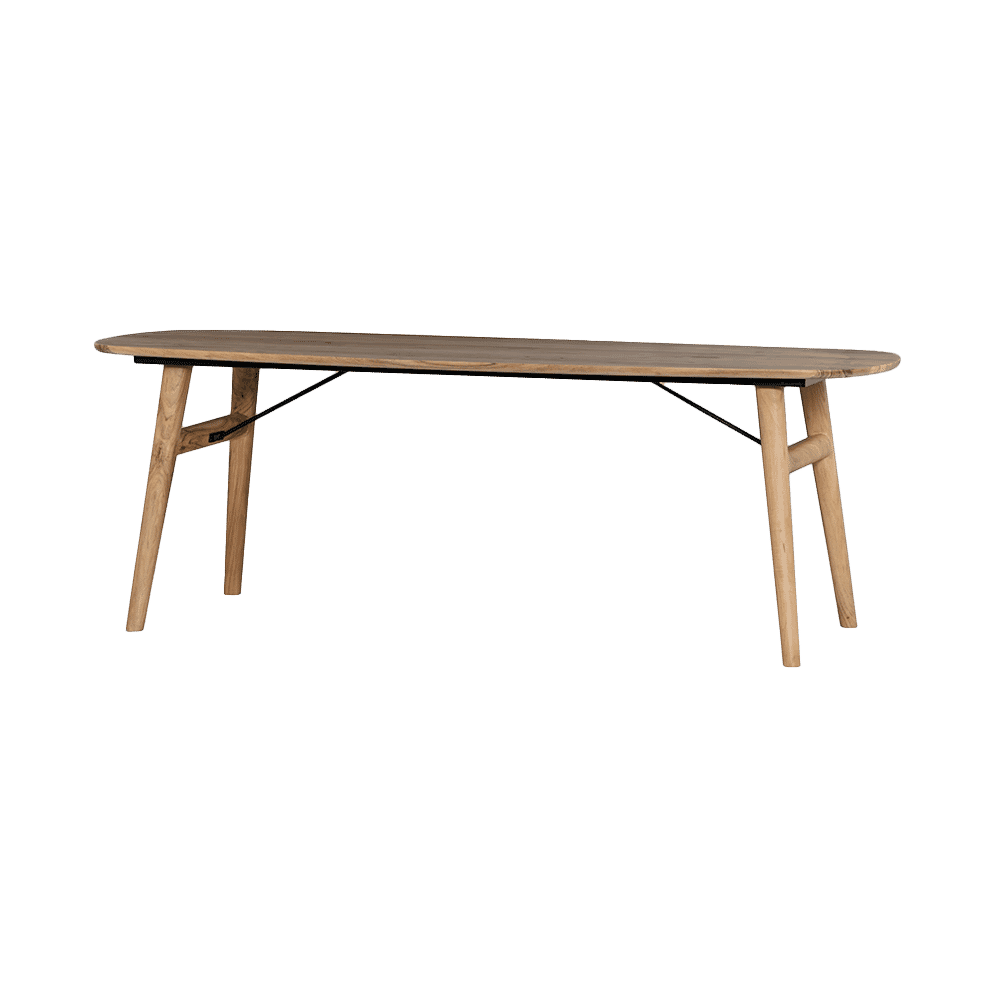 Tower Living Deens Ovale Eettafel Aura Acaciahout, 220 x 100cm - Naturel