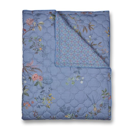 Pip Studio Bustani Quilt Blauw 220x260 cm
