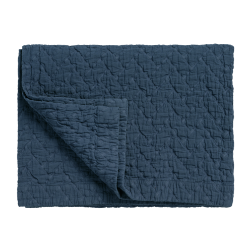 Vandyck Pure 10 G.Dyed Bedsprei 180x260 blue ink