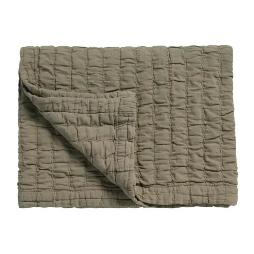 Vandyck Pure 64 G.Dyed bedsprei 180x260 Thyme