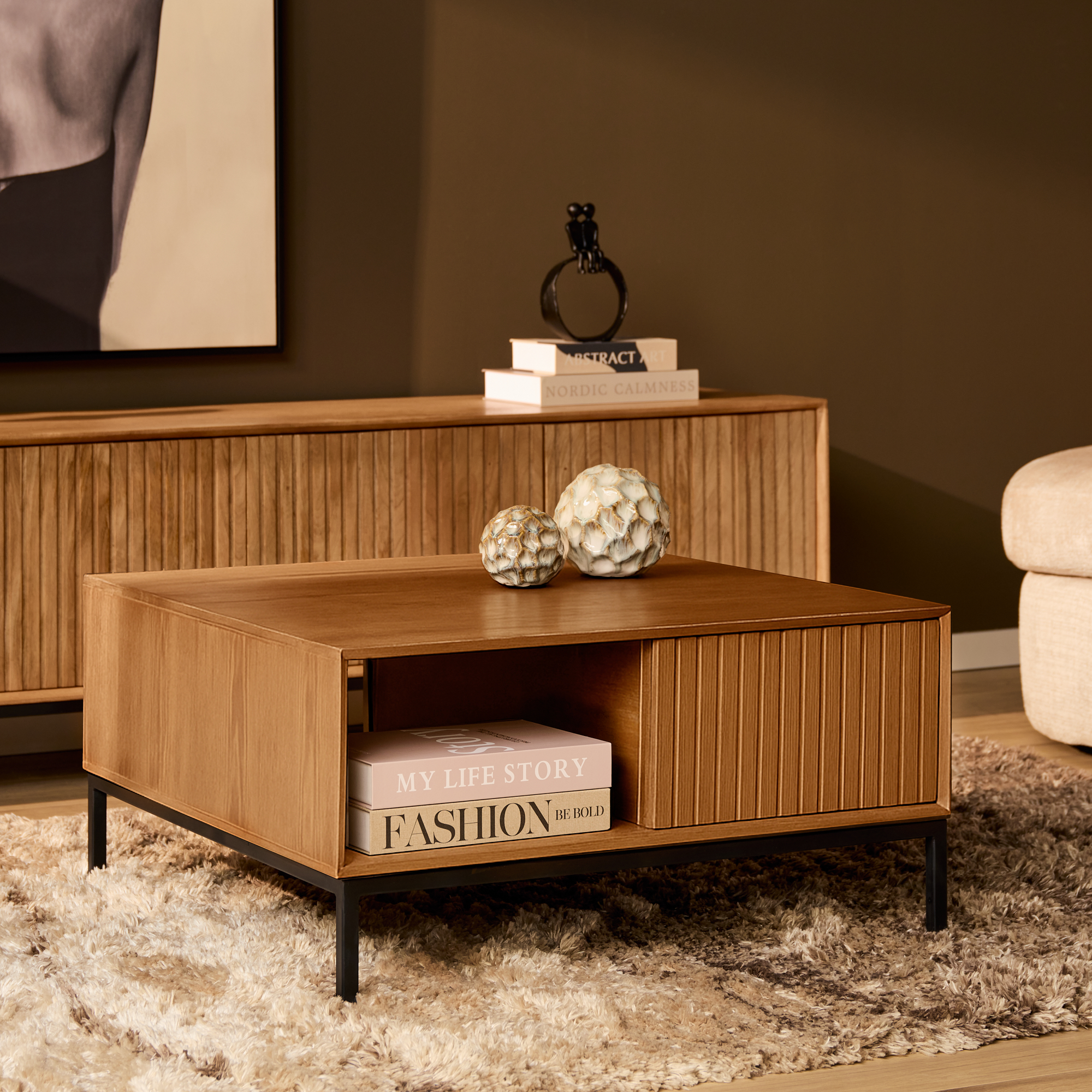 Het Steigerhouthuis Salontafel Madison Natuurlijk | 80 cm | Vierkant