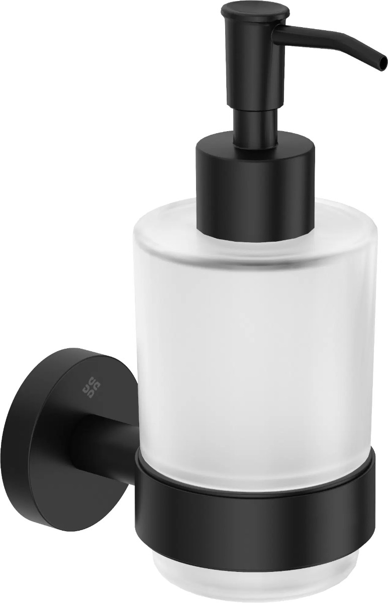 Sanifun Momi Nero Wandzeepdispenser– Mat Zwart RVS – 0,2 L