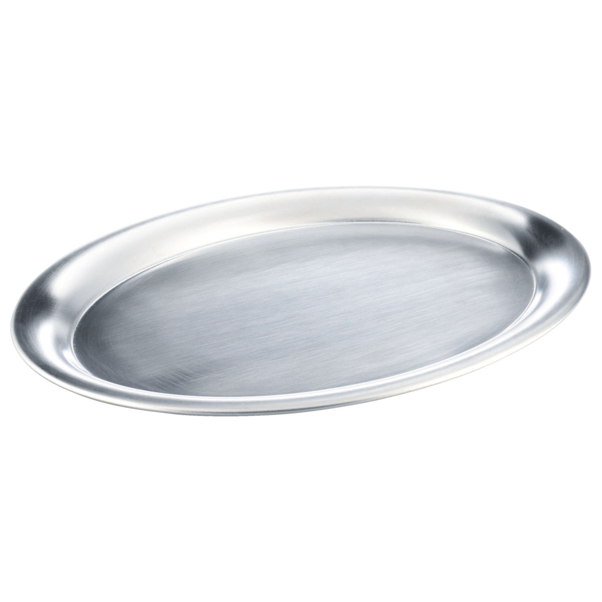 PULSIVA Roestvrijstalen schaal Caccia 10er-Pack; 29x22x1.5 cm (LxBxH); zilver; ovaal; 10 stuk / verpakking