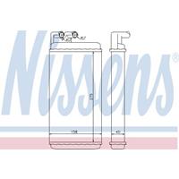 Kachelradiateur, interieurverwarming NISSENS, 18 mm