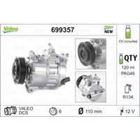 Compressor, airconditioning Valeo, 120, ml, 12 V