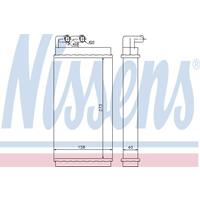 Kachelradiateur, interieurverwarming NISSENS, 20 mm