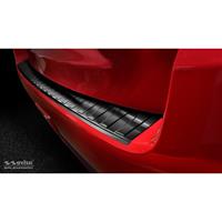 Zwart RVS Achterbumperprotector passend voor Opel Corsa F HB 5-deurs 2019-Ribs'