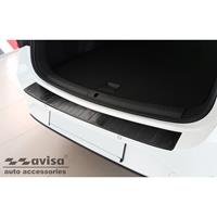 Avisa Zwart RVS Achterbumperprotector passend voor Seat Leon Sportstourer 2020- 'Ribs' AV245246