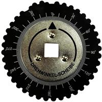 BGS 360° DREHWINKELSCHEIBE 1/2' Winkelmesser Gradmesser Drehwinkel-Messgerät Zylinderkopf