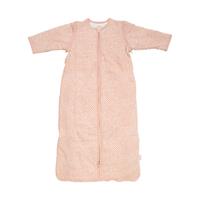 Jollein Babyschlafsack mit abnehmbaren Ärmeln, 110 cm, Snake pale pink rosa
