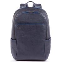 Piquadro Blue Square S Matte Small Size Computer Backpack Blue