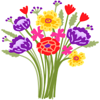 Boeketcadeau Bloemen gemengd boeket bont van kleur