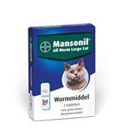 Mansonil All Worm Large Cat - 2 tabletten