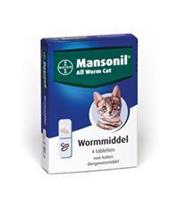 Mansonil All Worm Cat - 4 tabletten