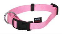 Martin sellier halsband basic nylon roze 30-45 cm