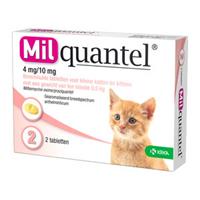Milquantel Kleine Kat/Kitten (4 mg) - 2 tabletten