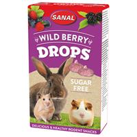 sanal Wild Berry Drops Sugar Free - Knaagdiersnack - 45 g