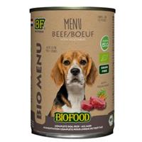 Biofood Organic Rund menu blik 400 gr hondenvoer 12 x 400 gram