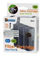 Aqua-Flow 50 Filter Crystal Clear Cartridge - 3 stuks