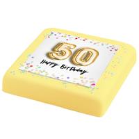 gefelicitaart 50-jaar Verjaardags Taart