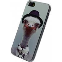 Xccess Metal Plate Cover Apple iPhone 5/5S/SE Funny Ostrich - 